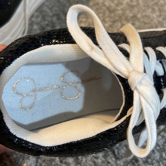 NWT Jessica Simpson Black Casual Textured Women's Sneakers - Picture 6 of 7